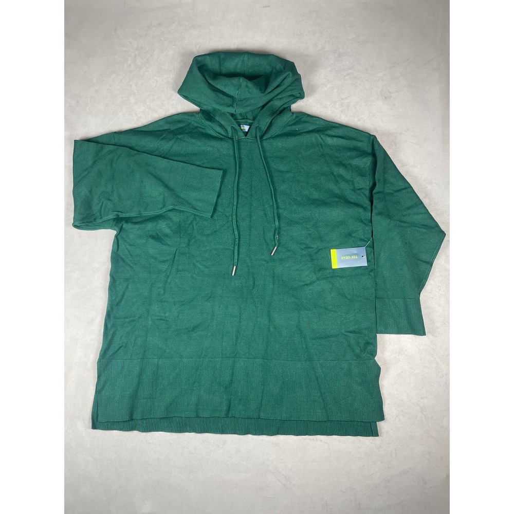 Tek Gear Womens XXL Rugged Green Tunic Hoodie Sweater WT43S180RS New